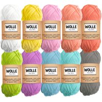 10 Knäule Wolle, Pastellfarben 10 Knäule Wolle, Pastellfarben von Ursus