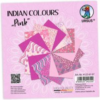 15 Blatt Bastelpapier, Indian Colors in Pinktönen, 13,7cm x 13,7cm 15 Blatt Bastelpapier, Indian Colors in Pinktönen, 13,7cm x 13,7cm von Ursus
