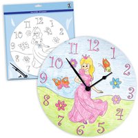 Ausmal-Uhr "Prinzessin", Ø 25cm Ausmal-Uhr "Prinzessin", Ø 25cm von Ursus
