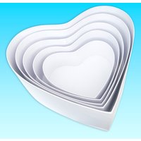 Herzförmige Blanko-Geschenkboxen im Set, 5 Kartons mit Deckel Herzförmige Blanko-Geschenkboxen im Set, 5 Kartons mit Deckel von Ursus