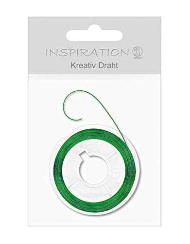 Ursus 56550055 - Kreativ Draht, ca. 0,3 mm x 20 m, aus Kupfer, aus Kunststoffspule, Lackiert in Metallic grün, vielseitig einsetztbar, ideal für kreative Bastelarbeiten Ursus 56550055 - Kreativ Draht, ca. 0,3 mm x 20 m, aus Kupfer, aus Kunststoffspule, Lackiert in Metallic grün, vielseitig einsetztbar, ideal für kreative Bastelarbeiten von Ursus