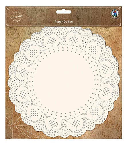 Paper Doilies, 30 Deckchen aus Papier, mit Spitzenrand, zum Gestalten von Karten und Verzieren von Geschenken und Dekogegenständen, Durchmesser ca. 22 cm Paper Doilies, 30 Deckchen aus Papier, mit Spitzenrand, zum Gestalten von Karten und Verzieren von Geschenken und Dekogegenständen, Durchmesser ca. 22 cm von Ursus