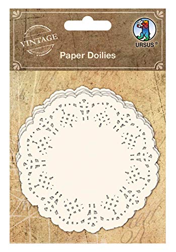 Paper Doilies, 30 Deckchen aus Papier, mit Spitzenrand, zum Gestalten von Karten und Verzieren von Geschenken und Dekogegenständen, Durchmesser ca. 9 cm Paper Doilies, 30 Deckchen aus Papier, mit Spitzenrand, zum Gestalten von Karten und Verzieren von Geschenken und Dekogegenständen, Durchmesser ca. 9 cm von Ursus