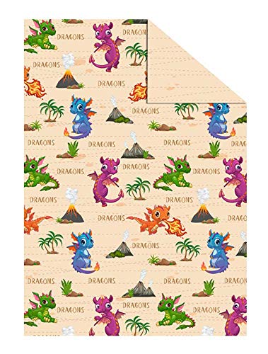 Ursus 11474602 - Fotokarton Kids, Drache, DIN A4, 300 g/qm, 10 Blatt, beidseitig bedruckt, Vorder- und Rückseite in verschiedenen Motiven, aus Frischzellulose, ideale für kreatives Basteln Ursus 11474602 - Fotokarton Kids, Drache, DIN A4, 300 g/qm, 10 Blatt, beidseitig bedruckt, Vorder- und Rückseite in verschiedenen Motiven, aus Frischzellulose, ideale für kreatives Basteln von Ursus