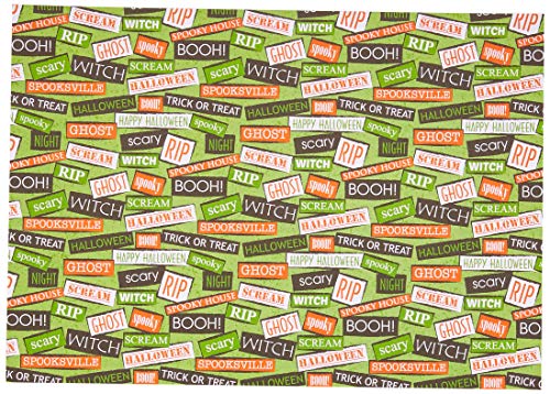 Ursus 11854602 - Fotokarton, Happy Halloween, DIN A4, 300 g/qm, 10 Blatt, beidseitig bedruckt, Vorder- und Rückseite in verschiedenen Motiven, aus Frischzellulose, Motiv 2, ideal für Papierkunstwerke von Ursus