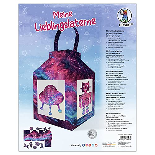 Ursus 18780002 - Laternen-Bastelset "Meine Lieblingslaterne Nebula", Komplett-Set zum Selber-Basteln einer Laterne, inkl. Anleitung, ideal für Sankt Martin, Lampion-Umzug oder als herbstliche Deko Ursus 18780002 - Laternen-Bastelset "Meine Lieblingslaterne Nebula", Komplett-Set zum Selber-Basteln einer Laterne, inkl. Anleitung, ideal für Sankt Martin, Lampion-Umzug oder als herbstliche Deko von Ursus