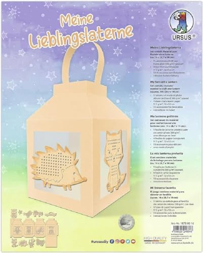 Ursus 18780016 - Laternen-Bastelset "Meine Lieblingslaterne Aprikose", Komplett-Set zum Selber-Basteln einer Laterne, inkl. Anleitung, ideal für Sankt Martin, Lampion-Umzug oder als herbstliche Deko Ursus 18780016 - Laternen-Bastelset "Meine Lieblingslaterne Aprikose", Komplett-Set zum Selber-Basteln einer Laterne, inkl. Anleitung, ideal für Sankt Martin, Lampion-Umzug oder als herbstliche Deko von Ursus