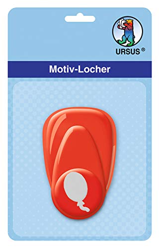 Ursus 19470070 - Motivlocher mit Hebel klein, Luftballon, rot, ausgestanztes Motiv ca. 16 mm, aus Kunststoff mit Metallstanze, geeignet für Grammaturen von 160 220 g /qm Ursus 19470070 - Motivlocher mit Hebel klein, Luftballon, rot, ausgestanztes Motiv ca. 16 mm, aus Kunststoff mit Metallstanze, geeignet für Grammaturen von 160 220 g /qm von Ursus