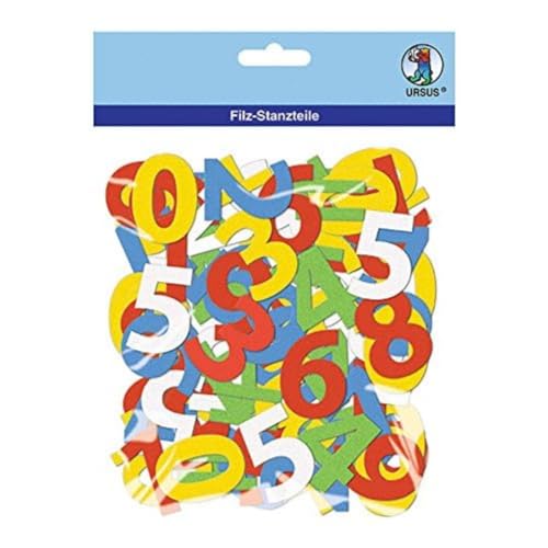 Ursus 20310099 - Filz Stanzteile, Zahlen, 150 g/qm, 120 Zahlen, aus Bastelfilz, selbstklebend, in 5 verschiedenen Farben, ideal zum kreativen Basteln und Gestalten Ursus 20310099 - Filz Stanzteile, Zahlen, 150 g/qm, 120 Zahlen, aus Bastelfilz, selbstklebend, in 5 verschiedenen Farben, ideal zum kreativen Basteln und Gestalten von Ursus
