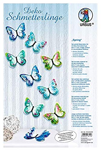Ursus 21940099F - Deko Schmetterlinge Spring, ca. 8,5 x 7 cm von Ursus