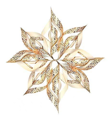 Ursus 34535500 - Paper Star Ornament 3, gold, 32 Blatt, ca. 15 x 15cm, 110 g/qm, vorgestanztes, hochwertiges Bastelpapier mit edlem Perleffekt, folienveredelt, einseitig bedruckt Ursus 34535500 - Paper Star Ornament 3, gold, 32 Blatt, ca. 15 x 15cm, 110 g/qm, vorgestanztes, hochwertiges Bastelpapier mit edlem Perleffekt, folienveredelt, einseitig bedruckt von Ursus