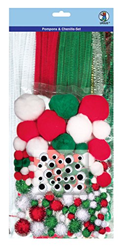 Ursus 39520009 - Pompons und Chenille Set 9, 300 Teile, in verschiedenen Größen und Farben, zum Basteln von lustigen Figuren und für andere kreative Ideen Ursus 39520009 - Pompons und Chenille Set 9, 300 Teile, in verschiedenen Größen und Farben, zum Basteln von lustigen Figuren und für andere kreative Ideen von Ursus