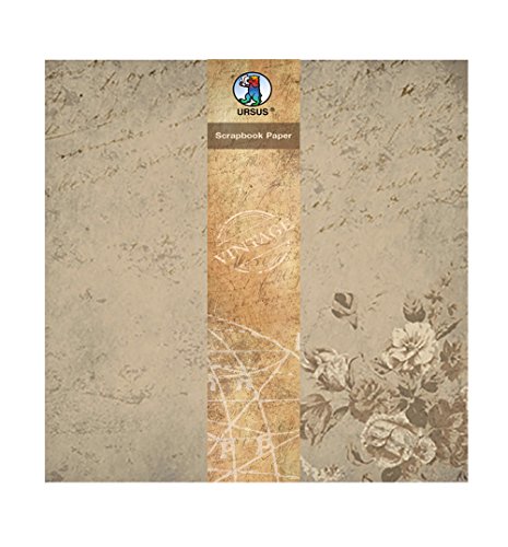 Ursus 40870005 - Scrapbook paper, Vintage, Rose, ca. 30,5 x 30,5 cm, 190 g/qm, 5 Blatt, beidseitig bedruckt, Vorder- und Rückseite in verschiedenen Motiven, mit Banderole Ursus 40870005 - Scrapbook paper, Vintage, Rose, ca. 30,5 x 30,5 cm, 190 g/qm, 5 Blatt, beidseitig bedruckt, Vorder- und Rückseite in verschiedenen Motiven, mit Banderole von Ursus