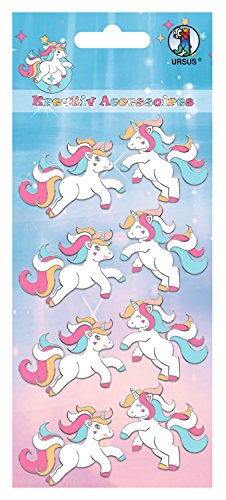 Ursus 564000516 - Kreativ Accessoires, Einhorn, selbstklebend, 8 Stück Ursus 564000516 - Kreativ Accessoires, Einhorn, selbstklebend, 8 Stück von Ursus