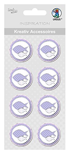 Ursus 564000523F - Kreativ Accessoires, Taufe Mädchen, selbstklebend, 8 Stück Ursus 564000523F - Kreativ Accessoires, Taufe Mädchen, selbstklebend, 8 Stück von Ursus
