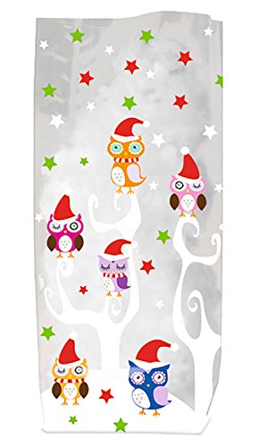 Ursus 5790000 - Geschenk Bodenbeutel, Eulen, 10 Stück, aus lebensmittelechter Folie, ca. 11,5 x 19 cm, transparent, bedruckt, ideal für kleine Überraschungen Ursus 5790000 - Geschenk Bodenbeutel, Eulen, 10 Stück, aus lebensmittelechter Folie, ca. 11,5 x 19 cm, transparent, bedruckt, ideal für kleine Überraschungen von Ursus