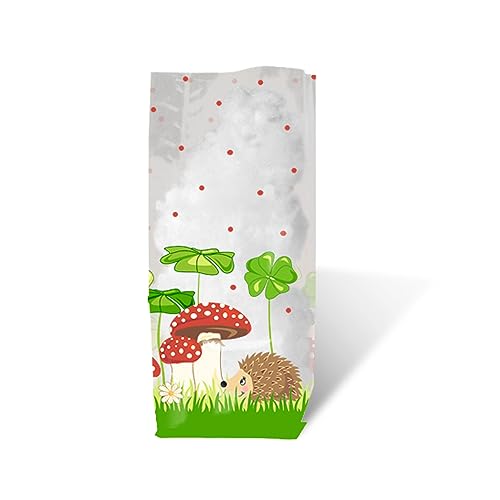 Ursus 5810000 - Geschenk Bodenbeutel, Glückspilze, 10 Stück, aus lebensmittelechter Folie, ca. 11,5 x 19 cm, transparent, bedruckt, ideal für kleine Überraschungen Ursus 5810000 - Geschenk Bodenbeutel, Glückspilze, 10 Stück, aus lebensmittelechter Folie, ca. 11,5 x 19 cm, transparent, bedruckt, ideal für kleine Überraschungen von Ursus