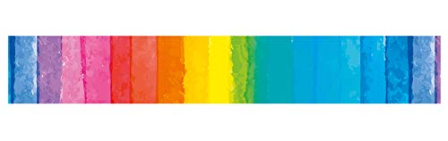 Ursus 59090033 - Masking Tape, Regenbogen, Klebeband aus Papier, ca. 30 mm x 10 m, einseitig bedruckt, lösungsmittel und säurefrei, ideal für Scrapbooking von Ursus