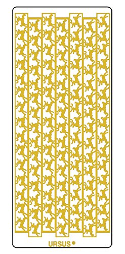 Ursus 593000128 - Kreativ Sticker Bordüre Rentier, gold, 5 Stickerbögen, selbstklebend, leicht abziehbar, ideal für Kartengestaltung, Scrapbooking und Dekorieren von Geschenken Ursus 593000128 - Kreativ Sticker Bordüre Rentier, gold, 5 Stickerbögen, selbstklebend, leicht abziehbar, ideal für Kartengestaltung, Scrapbooking und Dekorieren von Geschenken von Ursus