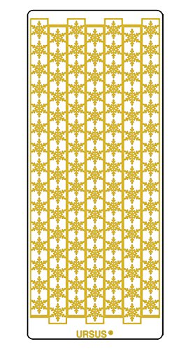 Ursus 593000130 - Kreativ Sticker Bordüre Schneeflocke, gold, 5 Stickerbögen, selbstklebend, leicht abziehbar, ideal für Kartengestaltung, Scrapbooking und Dekorieren von Geschenken Ursus 593000130 - Kreativ Sticker Bordüre Schneeflocke, gold, 5 Stickerbögen, selbstklebend, leicht abziehbar, ideal für Kartengestaltung, Scrapbooking und Dekorieren von Geschenken von Ursus