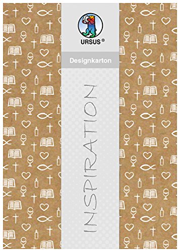 Ursus 62194601 - Designkarton Young Spirit, Symbole, DIN A4, 250 g/qm, 5 Blatt mit Banderole, aus Kraftkarton, einseitig bedruckt, ideal für kreatives Basteln Ursus 62194601 - Designkarton Young Spirit, Symbole, DIN A4, 250 g/qm, 5 Blatt mit Banderole, aus Kraftkarton, einseitig bedruckt, ideal für kreatives Basteln von Ursus
