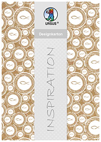Ursus 62194602 - Designkarton Young Spirit, Fische, DIN A4, 250 g/qm, 5 Blatt mit Banderole, aus Kraftkarton, einseitig bedruckt, ideal für kreatives Basteln Ursus 62194602 - Designkarton Young Spirit, Fische, DIN A4, 250 g/qm, 5 Blatt mit Banderole, aus Kraftkarton, einseitig bedruckt, ideal für kreatives Basteln von Ursus