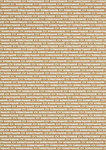 Ursus 62194603 - Designkarton Young Spirit, Konfirmation, DIN A4, 250 g/qm, 5 Blatt mit Banderole, aus Kraftkarton, einseitig bedruckt, ideal für kreatives Basteln von Ursus