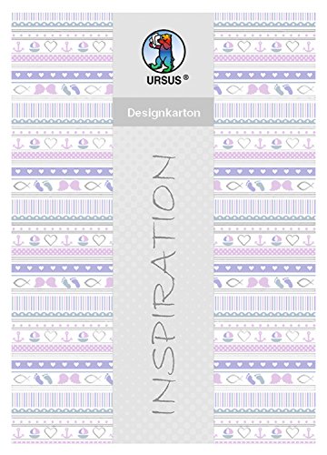Ursus 62334602F - Designkarton, Meine Taufe, Mädchen, DIN A4, 200 g/qm, 5 Blatt, mit Banderole, einseitiig bedruckt, folienveredelt in silber, Motiv 2, ideal für kreative Bastelarbeiten Ursus 62334602F - Designkarton, Meine Taufe, Mädchen, DIN A4, 200 g/qm, 5 Blatt, mit Banderole, einseitiig bedruckt, folienveredelt in silber, Motiv 2, ideal für kreative Bastelarbeiten von Ursus