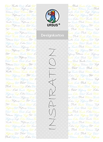 Ursus 62364603F - Designkarton, Meine Taufe, Jungen, DIN A4, 200 g/qm, 25 Blatt, einseitiig bedruckt, folienveredelt in silber, Motiv 3, ideal für kreative Bastelarbeiten von Ursus