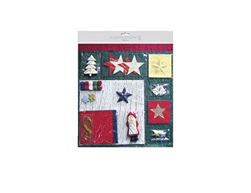 Ursus 63090099 - Selection, Santa Claus, Papiere und Accessoires für kreatives Gestalten, verschiedene handgefertigte Dekomaterialien, besonders geeignet für Scrapbooking, Dekoration von Geschenken von Ursus