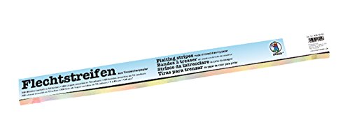 Ursus 6360099 - Flechtstreifen, 50 x 1 cm, 130 g/qm, 200 Streifen, sortiert in 10 Farben von Ursus