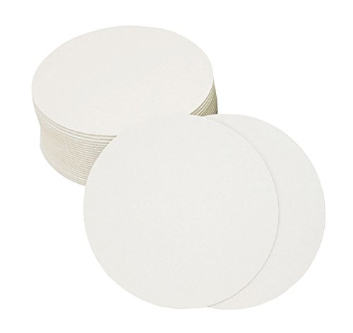 Ursus 6580000 - Bierfilze rund,blanko weiß, 25 Stück, Durchmesser ca. 10,7 cm, Bierdeckel zum Selbstgestalten, ideal als Bastelmaterial von Ursus
