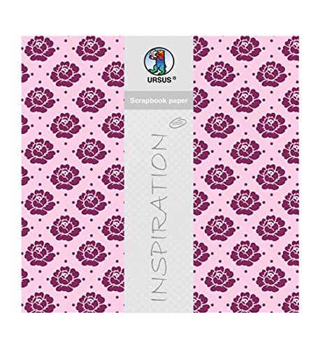 Ursus 709400119 - Scrapbook paper, Lotta 1, ca. 30,5 x 30,5 cm, 190 g/qm, 5 Blatt mit Banderole, beidseitig bedruckt, Vorder- und Rückseite in verschiedenen Farben und Motiven, Motiv 119 Ursus 709400119 - Scrapbook paper, Lotta 1, ca. 30,5 x 30,5 cm, 190 g/qm, 5 Blatt mit Banderole, beidseitig bedruckt, Vorder- und Rückseite in verschiedenen Farben und Motiven, Motiv 119 von Ursus