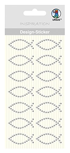 Ursus 75070015 - Design Sticker, Fisch, 14 Stück, selbstklebend, einfach von der Folie abzuziehen, ideal geeignet für Scrapbooking, Kartengestaltung und zur Dekoration Ursus 75070015 - Design Sticker, Fisch, 14 Stück, selbstklebend, einfach von der Folie abzuziehen, ideal geeignet für Scrapbooking, Kartengestaltung und zur Dekoration von Ursus