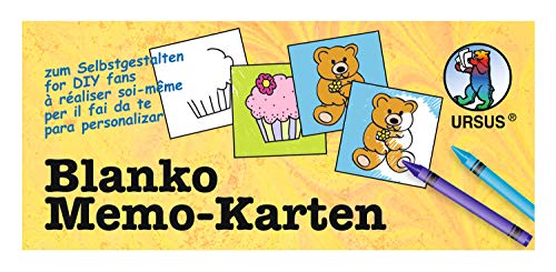 Ursus 8290000 - Blanko-Memo, 60 Karten, unbedruckt, weiß Ursus 8290000 - Blanko-Memo, 60 Karten, unbedruckt, weiß von Ursus