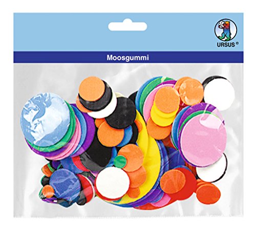Ursus 8370099 - Moosgummi Kreise, 200-teilig, bunt sortiert Ursus 8370099 - Moosgummi Kreise, 200-teilig, bunt sortiert von Ursus