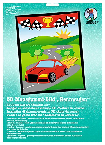 Ursus 8780010 - Moosgummi Bild 3D Rennwagen Ursus 8780010 - Moosgummi Bild 3D Rennwagen von Ursus