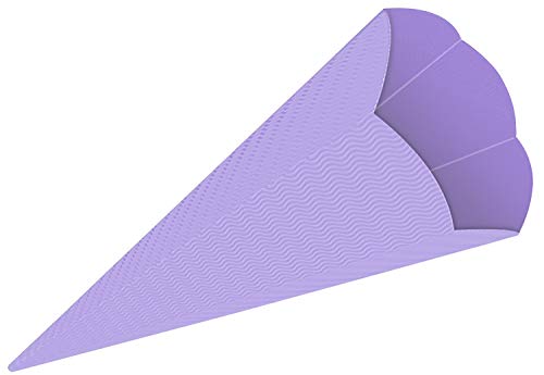 Ursus 9840060 - Schultüten 3D uni, flieder, Rohlinge aus 3D Colorwellpappe 260 g/qm, 6 eckig, 5 Stück, Höhe ca. 68 cm, Durchmesser ca. 20 cm, zum Basteln einer individuellen Schultüte Ursus 9840060 - Schultüten 3D uni, flieder, Rohlinge aus 3D Colorwellpappe 260 g/qm, 6 eckig, 5 Stück, Höhe ca. 68 cm, Durchmesser ca. 20 cm, zum Basteln einer individuellen Schultüte von Ursus