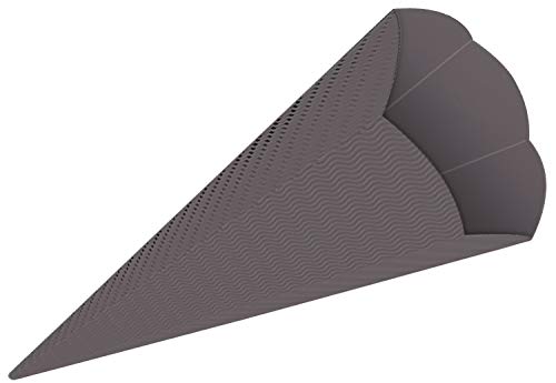 Ursus 9840082 - Schultüten 3D uni, dunkelgrau, Rohlinge aus 3D Colorwellpappe 260 g/qm, 6 eckig, 5 Stück, Höhe ca. 68 cm, Durchmesser ca. 20 cm, zum Basteln einer individuellen Schultüte Ursus 9840082 - Schultüten 3D uni, dunkelgrau, Rohlinge aus 3D Colorwellpappe 260 g/qm, 6 eckig, 5 Stück, Höhe ca. 68 cm, Durchmesser ca. 20 cm, zum Basteln einer individuellen Schultüte von Ursus