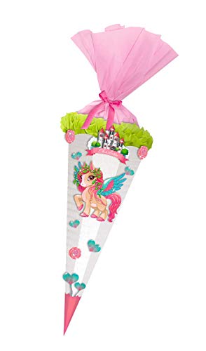 Ursus 9870007 - Schultüte Bastelset Easy Line, Pegasus, sechseckig, Höhe ca. 68 cm, Durchmesser ca. 20 cm, aus 3D Colorwellpappe 260 g/qm, alle Teile vorgestanzt, inklusive Bastelanleitung Ursus 9870007 - Schultüte Bastelset Easy Line, Pegasus, sechseckig, Höhe ca. 68 cm, Durchmesser ca. 20 cm, aus 3D Colorwellpappe 260 g/qm, alle Teile vorgestanzt, inklusive Bastelanleitung von Ursus