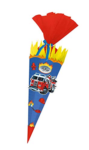 Ursus 9870009 - Schultüte Bastelset Easy Line, Feuerwehr, sechseckig, Höhe ca. 68 cm, Durchmesser ca. 20 cm, aus 3D Colorwellpappe 260 g/qm, alle Teile vorgestanzt, inklusive Bastelanleitung Ursus 9870009 - Schultüte Bastelset Easy Line, Feuerwehr, sechseckig, Höhe ca. 68 cm, Durchmesser ca. 20 cm, aus 3D Colorwellpappe 260 g/qm, alle Teile vorgestanzt, inklusive Bastelanleitung von Ursus