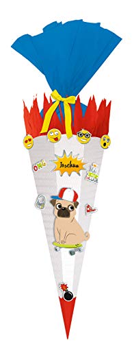 Ursus 9870011 - Schultüte Bastelset Easy Line, Mops, sechseckig, Höhe ca. 68 cm, Durchmesser ca. 20 cm, aus 3D Colorwellpappe 260 g/qm, alle Teile vorgestanzt, inklusive Bastelanleitung Ursus 9870011 - Schultüte Bastelset Easy Line, Mops, sechseckig, Höhe ca. 68 cm, Durchmesser ca. 20 cm, aus 3D Colorwellpappe 260 g/qm, alle Teile vorgestanzt, inklusive Bastelanleitung von Ursus