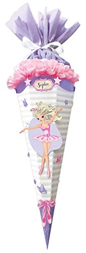 Ursus 9870015 - Bastelset Easy Line Fantasy Ballerina, 6-eckig, aus vorgestanzter 3D-Colorwellpappe 260 g/qm, 68 cm, Durchmesser ca. 20 cm, zum Basteln Einer individuellen Schultüte, bunt Ursus 9870015 - Bastelset Easy Line Fantasy Ballerina, 6-eckig, aus vorgestanzter 3D-Colorwellpappe 260 g/qm, 68 cm, Durchmesser ca. 20 cm, zum Basteln Einer individuellen Schultüte, bunt von Ursus