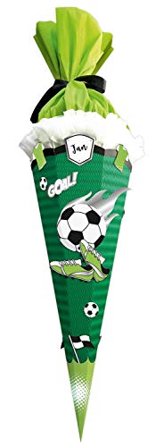 Ursus 9870017 Bastelset Easy Line Fußball, 6-eckig, aus vorgestanzter 3D-Colorwellpappe 260 g/qm, 68 cm, Durchmesser ca. 20 cm, zum Basteln Einer individuellen Schultüte, bunt von Ursus