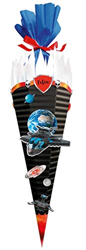 Ursus 9870018 Bastelset Easy Line Raumschiff, 6-eckig, aus vorgestanzter 3D-Colorwellpappe 260 g/qm, 68 cm, Durchmesser ca. 20 cm, zum Basteln Einer individuellen Schultüte, bunt Ursus 9870018 Bastelset Easy Line Raumschiff, 6-eckig, aus vorgestanzter 3D-Colorwellpappe 260 g/qm, 68 cm, Durchmesser ca. 20 cm, zum Basteln Einer individuellen Schultüte, bunt von Ursus