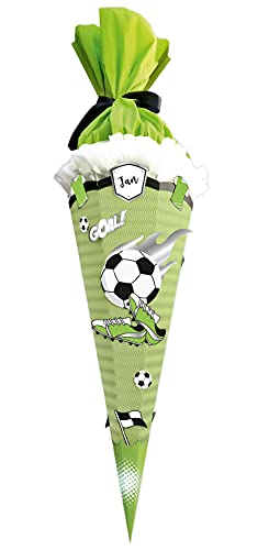 Ursus 9870019 - Schultüten-Bastelset Easy Line Fußball hellgrün, 6-eckig, aus vorgestanzter 3D-Colorwellpappe 260 g/qm, 68 cm, Durchmesser ca. 20 cm, zum Basteln einer individuellen Zuckertüte Ursus 9870019 - Schultüten-Bastelset Easy Line Fußball hellgrün, 6-eckig, aus vorgestanzter 3D-Colorwellpappe 260 g/qm, 68 cm, Durchmesser ca. 20 cm, zum Basteln einer individuellen Zuckertüte von Ursus