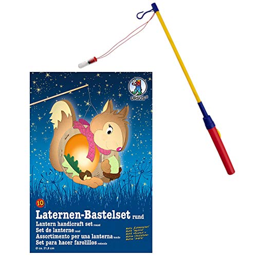 Ursus Laternenbastelset Eichhörnchen + Stab von Ursus
