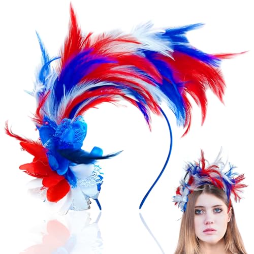 Bunt Feder Stirnband, Regenbogen Haarreif, Feder Haarschmuck, Cosplay Haarband Karneval Party Kopfschmuck Regenbogen Feder Haarreif Feder Kopfbedeckung für Ostertag Hochzeit Party Bunt Feder Stirnband, Regenbogen Haarreif, Feder Haarschmuck, Cosplay Haarband Karneval Party Kopfschmuck Regenbogen Feder Haarreif Feder Kopfbedeckung für Ostertag Hochzeit Party von Urtioty