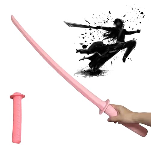 3D-Druck Fidget Samurai-Spielzeug, Lustiges Teleskop-Katana-Spielzeug aus Kunststoff, für Erwachsene und Jugendliche, Anzieh-Requisiten ( Color : Pink ) von UsSpo
