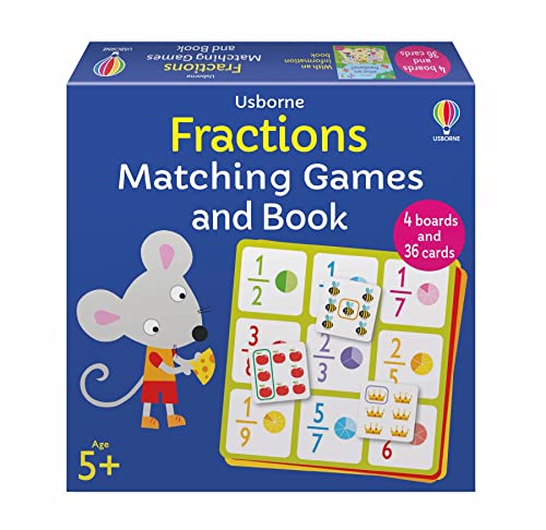 Fractions Matching Games and Book von Usborne